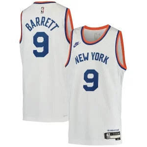Resistente RJ Barrett New York Knicks Nike Youth 2021/22 Swingman Player Jersey Classic Edition White