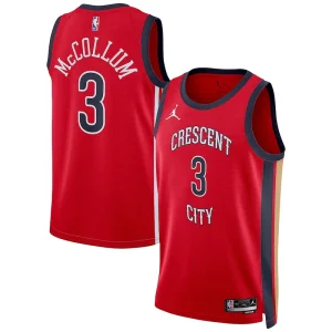 Sofisticato Cool CJ McCollum New Orleans Pelicans Jordan Brand Unisex Swingman Jersey Statement Edition Red