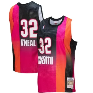 Raffinato Cool Ottimo Shaquille O'Neal Miami Heat 2005/06 Hardwood Classics Fadeaway Swingman Player Jersey Pink/Black