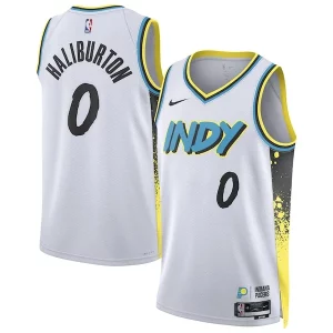 Bellissimo Tyrese Haliburton Indiana Pacers Nike Unisex 2024/25 Swingman Player Jersey City Edition White