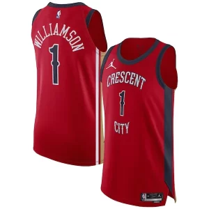 Robusto Zion Williamson New Orleans Pelicans Jordan Brand Authentic Jersey Association Edition Red