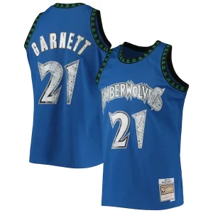 Elegante Kevin Garnett Minnesota Timberwolves 2003/04 Hardwood Classics NBA 75th Anniversary Diamond Swingman Jersey Blue