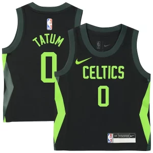 Attraente Bellissimo Delizioso Jayson Tatum Boston Celtics Nike Toddler 2024/25 Swingman Player Jersey City Edition Black