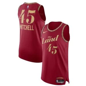 Raffinato Lussuoso Fascinante Nike Donovan Mitchell Cleveland Cavaliers Authentic Jersey City Edition Wine