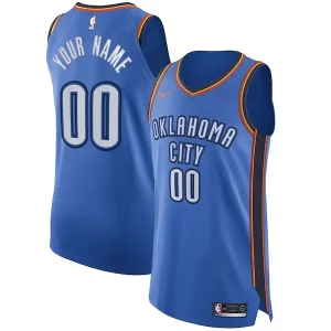 Meraviglioso Fantastico Trendy Oklahoma City Thunder Nike Authentic Custom Jersey Blue Icon Edition