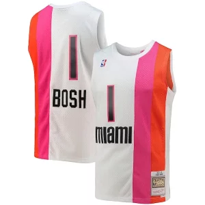 Duraturo Chris Bosh Miami Heat 2001/02 Hardwood Classics Swingman Jersey White