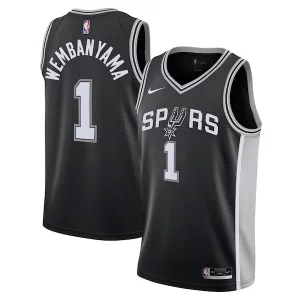 Classico Victor Wembanyama San Antonio Spurs Nike Youth Swingman Jersey Icon Edition Black