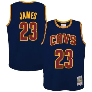 Lussuoso Stupendo Meraviglioso LeBron James Cleveland Cavaliers Youth 2008/09 Hardwood Classics Swingman Jersey Navy