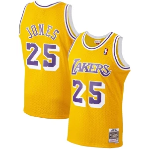 Fantastico Ed Jones Los Angeles Lakers 1994/95 Hardwood Classics Swingman Jersey Gold