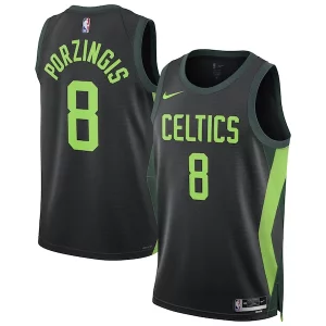 Magnifico Kristaps Porzingis Boston Celtics Nike Unisex 2024/25 Swingman Player Jersey City Edition Black