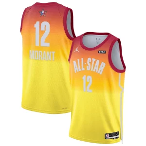 Delizioso Cool Ja Morant Jordan Brand 2023 NBA All Star Game Swingman Jersey Orange
