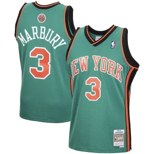 Versatile Stephon Marbury New York Knicks 2001/02 Hardwood Classics Swingman Jersey Green