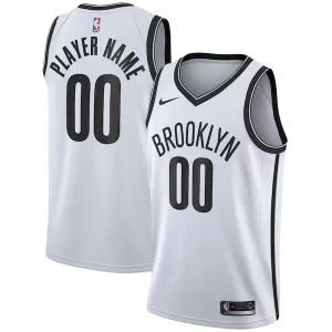 Resistente Prestigioso Brooklyn Nets Nike 2020/21 Swingman Custom Jersey Association Edition White