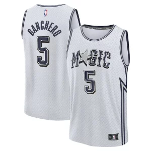 Classico Attraente Paolo Banchero Orlando Magic Youth 2024/25 Fast Break Player Jersey City Edition Silver