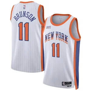 Versatile Carino Fascinante Jalen Brunson New York Knicks Nike Unisex 2024/25 Swingman Player Jersey City Edition White