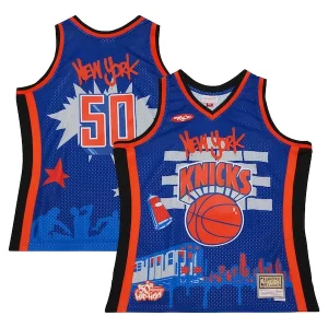 Versatile Meraviglioso New York Knicks x Tats Cru Hardwood Classics Fashion Jersey Blue