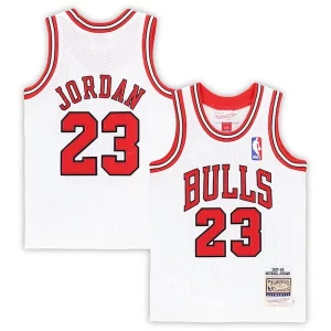 Duraturo Bellissimo Michael Jordan Chicago Bulls Toddler 1997/98 Hardwood Classics Authentic Jersey White/Black/Red