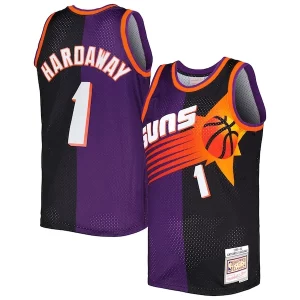 Cool Penny Hardaway Phoenix Suns Hardwood Classics 1999/00 Split Swingman Jersey Purple/Black