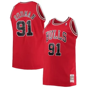 Cool Fantastico Robusto Dennis Rodman Chicago Bulls 1997/98 Big & Tall Hardwood Classics Swingman Jersey Red