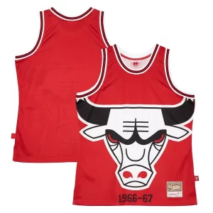 Fascinante Chicago Bulls Hardwood Classics Blown Out Fashion Jersey Red