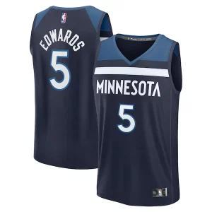 Attraente Bellissimo Splendido Anthony Edwards Minnesota Timberwolves Fast Break Replica Player Jersey Icon Edition Navy