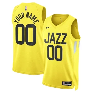 Meraviglioso Utah Jazz Nike Unisex Swingman Custom Jersey Gold Icon Edition