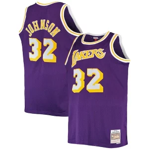 Ottimo Magic Johnson Los Angeles Lakers Big & Tall 1984/85 Hardwood Classics Swingman Jersey Purple