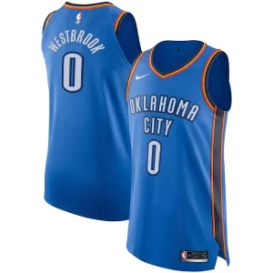 Comodo Gorgeous Stupendo Russell Westbrook Oklahoma City Thunder Nike Authentic Player Jersey Icon Edition Blue