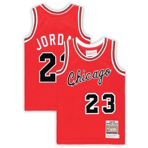 Accattivante Michael Jordan Chicago Bulls Toddler Hardwood Classics 1984/85 Authentic Swingman Jersey Red