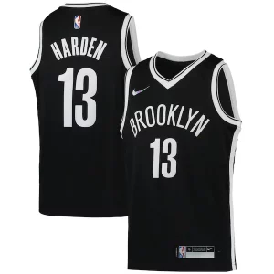 Resistente Ottimo Classico James Harden Brooklyn Nets Nike Youth 2021/22 Diamond Swingman Jersey Icon Edition Black