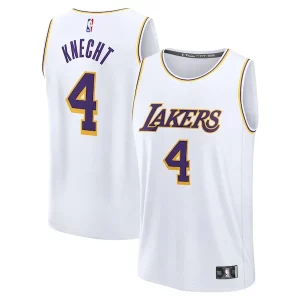 Comodo Delizioso Fascinante Dalton Knecht Los Angeles Lakers Fast Break Replica Player Jersey Association Edition White