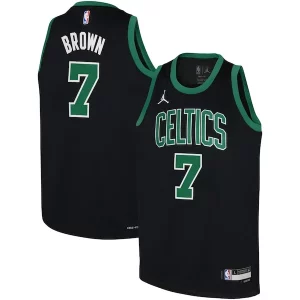 Gorgeous Jaylen Brown Boston Celtics Jordan Brand Youth Swingman Jersey Statement Edition Black