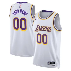 Fascinante Delizioso Sofisticato Los Angeles Lakers Nike Unisex Swingman Custom Jersey White Association Edition