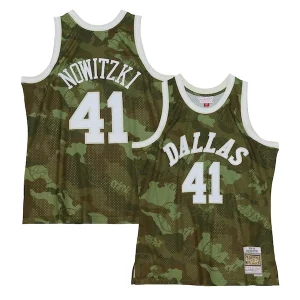 Incantevole Splendido Classico Dirk Nowitzki Dallas Mavericks Hardwood Classics 1998/99 Ghost Green Swingman Jersey Camo