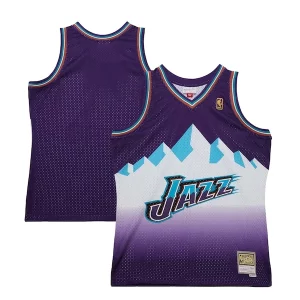 Moderno Attraente Comodo Utah Jazz 1996 97 Hardwood Classics Swingman Jersey Purple