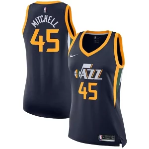 Elegante Moderno Fantastico Donovan Mitchell Utah Jazz Nike Women's Swingman Jersey Icon Edition Navy