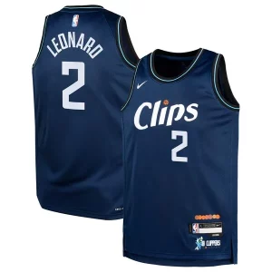 Moderno Incantevole Robusto Kawhi Leonard LA Clippers Nike Youth Swingman Replica Jersey City Edition Navy