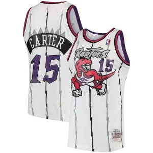 Fantastico Versatile Vince Carter Toronto Raptors 1998/99 Hardwood Classics Swingman Jersey White/Purple