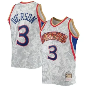 Incantevole Elegante Magnifico Allen Iverson Philadelphia 76ers Hardwood Classics 1996/97 Lunar New Year Swingman Jersey White