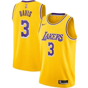 Cool Anthony Davis Los Angeles Lakers Nike Swingman Jersey Gold Icon Edition