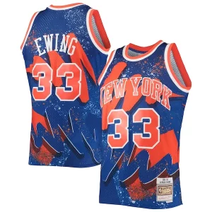 Stupendo Patrick Ewing New York Knicks Hardwood Classics 1991/92 Hyper Hoops Swingman Jersey Blue
