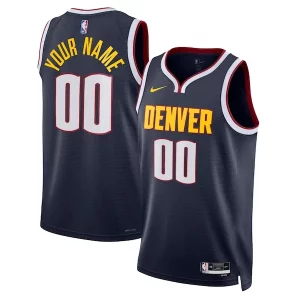 Delizioso Trendy Denver Nuggets Nike Unisex Swingman Custom Jersey Navy Icon Edition