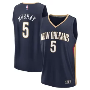 Splendido Carino Dejounte Murray New Orleans Pelicans Youth Fast Break Replica Player Jersey Icon Edition Navy