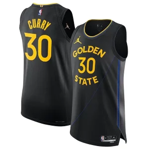 Versatile Stephen Curry Golden State Warriors Jordan Brand 2024/25 Authentic Jersey Statement Edition Black