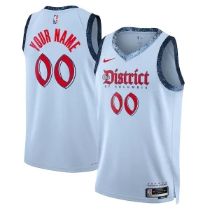 Attraente Sofisticato Washington Wizards Nike Unisex 2024/25 Custom Swingman Jersey City Edition Powder Blue