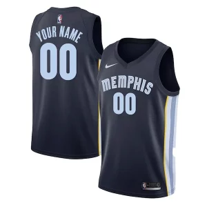 Lussuoso Memphis Grizzlies Nike Swingman Custom Jersey Navy Icon Edition