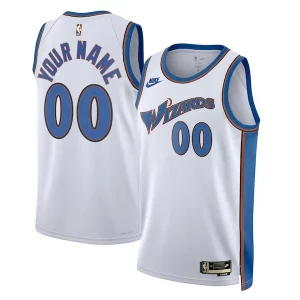 Duraturo Washington Wizards Nike Unisex 2022/23 Custom Swingman Jersey Classic Edition White