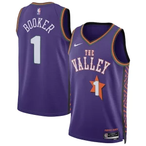 Moderno Sofisticato Carino Devin Booker Phoenix Suns Nike Unisex 2024/25 Swingman Player Jersey City Edition Purple