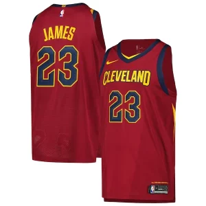 Stupendo LeBron James Cleveland Cavaliers Nike Authentic Player Jersey Icon Edition Wine