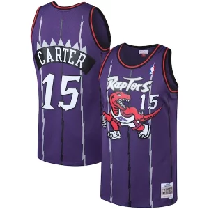 Resistente Elegante Vince Carter Toronto Raptors 1998/99 Big & Tall Hardwood Classics Swingman Jersey Purple/White
